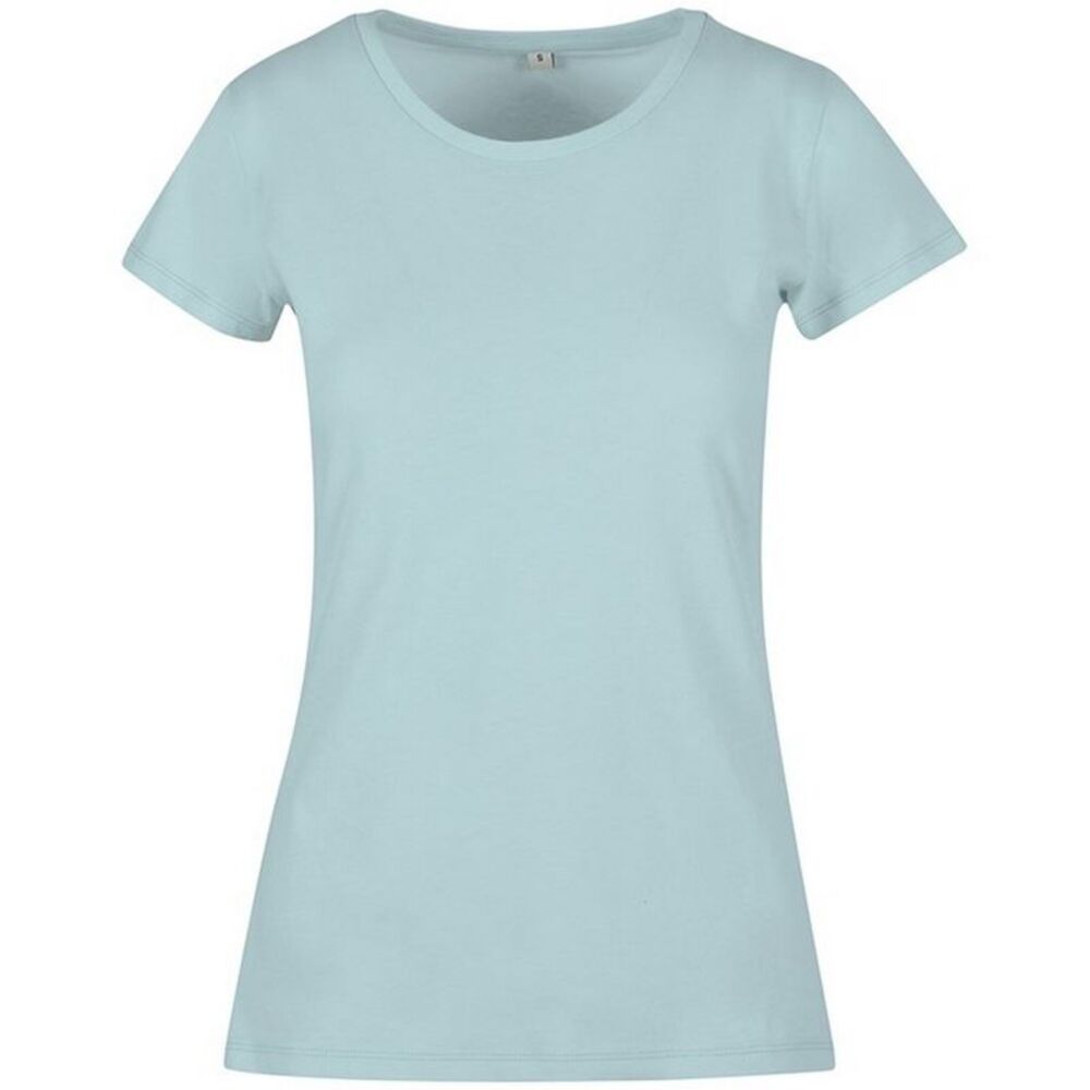 Build Your Brand Womens/Ladies Basic T-Shirt / Ocean Blue